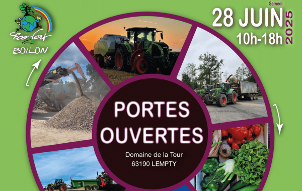 Journées Portes Ouvertes ECOVERT BOILON